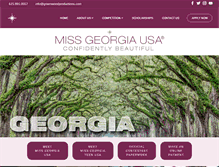 Tablet Screenshot of missgeorgiausa.com